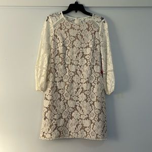 Cream Lace Vince Camuto Dress